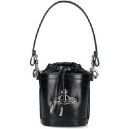 Vivienne Westwood Bucket bags - Structured Bucket Bag With Drawstring Closure in zwart