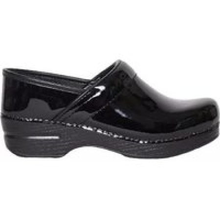 - Classic Black Patent Leather Clog in zwart
