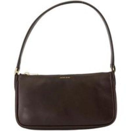 Anine Bing Hobo bags - Minimalist Calfskin Shoulder Bag With Gold-Tone Ac in bruin
