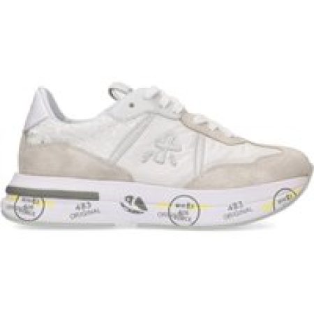 Premiata Low-Top Sneakers - Cassie Sneakers In Light Gray Suede in grijs