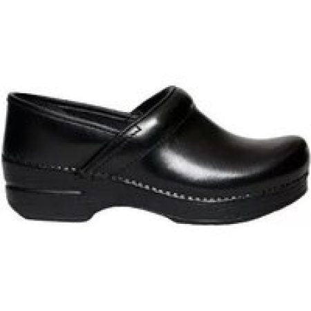 - Professional Clog In Black Shiny Leather in zwart