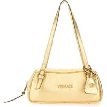 Versace Hobo bags - Light Blue Mesh Long Sleeve Shirt in goud