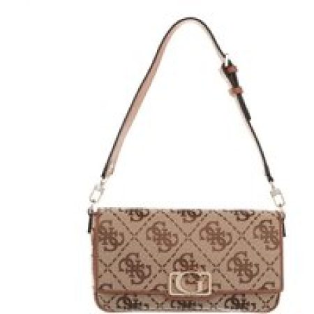 Guess Satchels - Circe Flap Shoulder Bag in beige