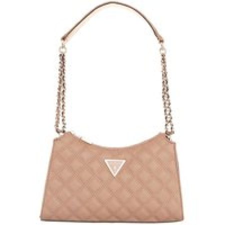 Guess Pochettes - Giully Top Zip Shoulder Bag in beige
