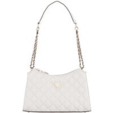 Guess Pochettes - Giully Top Zip Shoulder Bag in crème