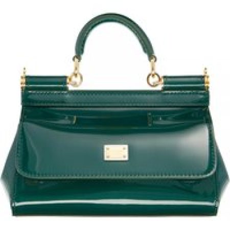 Dolce&Gabbana Satchels - Sicily Top Handle Bag Dauphine Calfskin in groen