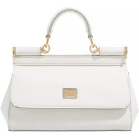 Dolce&Gabbana Satchels - Sicily Top Handle Bag Dauphine Calfskin in crème