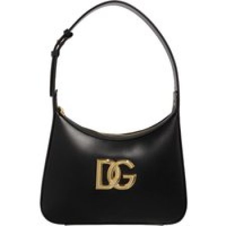 Dolce&Gabbana Hobo bags - Rigid Hobo Dg Logo On The Front in zwart