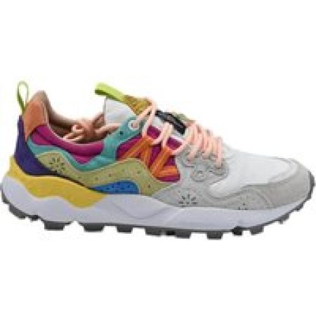 Flower Mountain Low-Top Sneakers - Multicolor Suede Sneakers With Technical Fabric Ac in meerkleurig