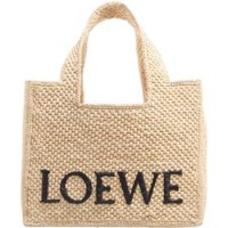 Loewe Hengseltassen - Font Tote Small in beige