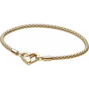 Pandora Armbanden - Pandora Moments Studded Chain Bracelet in gold