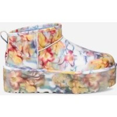 UGG® CS Ultra Mini Platform in Light Blue Floral