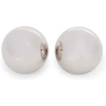 Givenchy Oorbellen - Polished Metallic Rounded Earrings in silver
