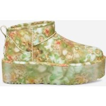 UGG® CS Ultra Mini Platform in Green Floral