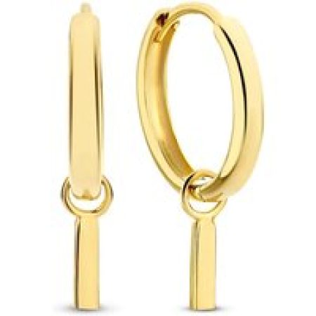 Isabel Bernard Oorbellen - Monceau Josephine 14 karat hoop earrings with rod in gold