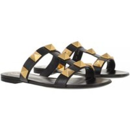 Valentino Garavani Slippers - Roman Stud Slide Sandals in zwart