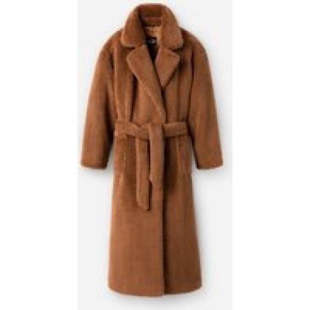 UGG® Alesandra Faux Fur Wrap-mantel in Pecan