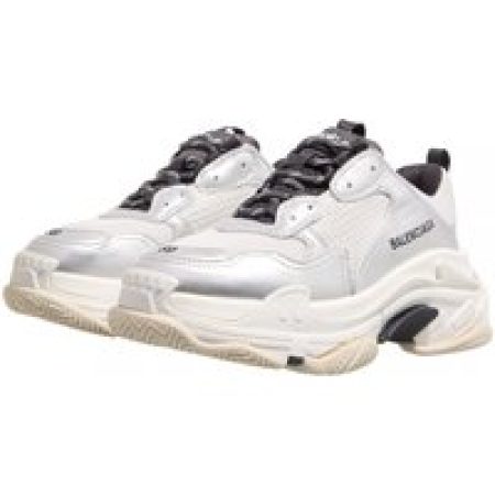 Balenciaga Low-Top Sneakers - Triple S Metallic in zilver