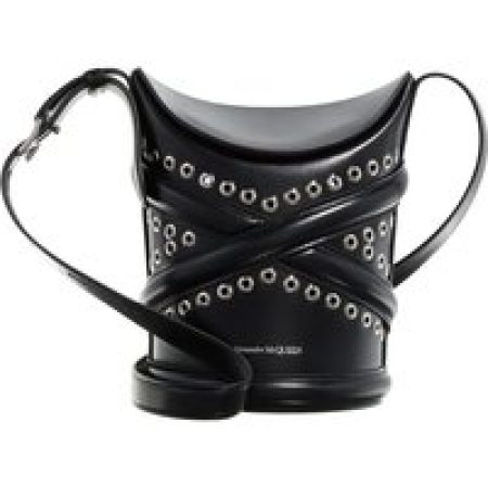 Alexander McQueen Bucket bags - The Curve Hobo Bag in zwart