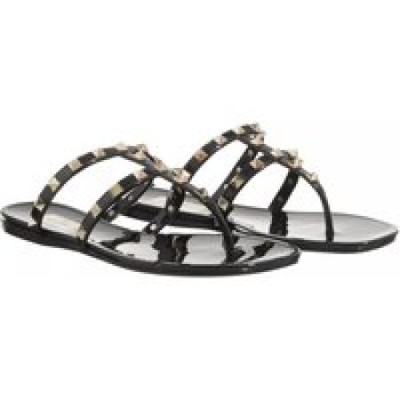 Valentino Garavani Slippers - Thong Summer Rockstud in zwart