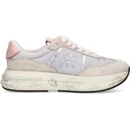 Premiata Low-Top Sneakers - Basket Clay Sneakers With Vintage Leather Accents in beige