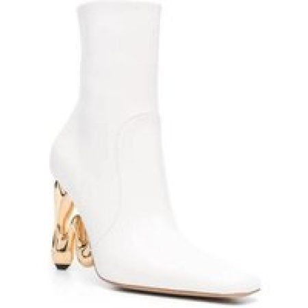 J.W.Anderson Boots & laarzen - White Bubble Heel Ankle Boots in wit