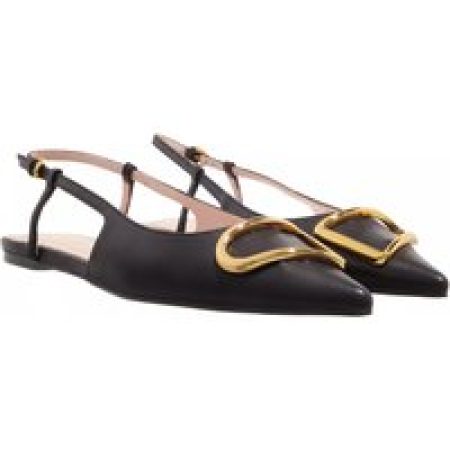 Coccinelle Loafers & ballerina schoenen - Sling Back Flat Smooth Leather in zwart