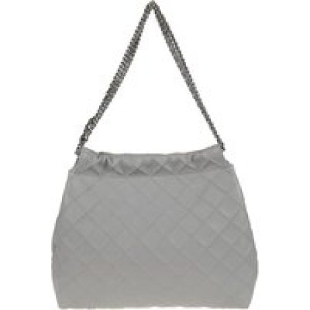 Tory Burch Hobo bags - Quilted Lamb Leather Shoulder Bag With Chain Strap in grijs