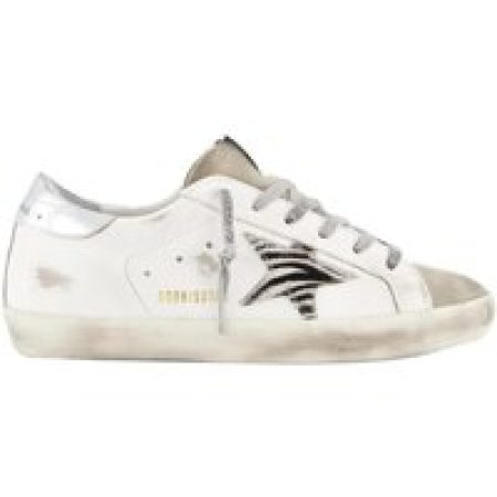 Golden Goose Low-Top Sneakers - Dames Super-Star Sneaker Wit/Zebra in wit