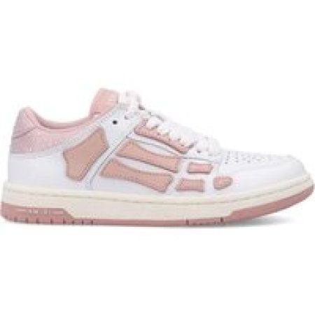 Amiri Low-Top Sneakers - Crystal Satin Skel Top Low Woman's Sneakers in wit