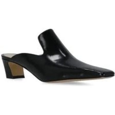 Khaite Slippers - Black Marfa Mules in zwart