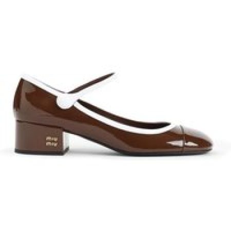 Miu Miu Sandalen - Calf Leather Sandals in bruin
