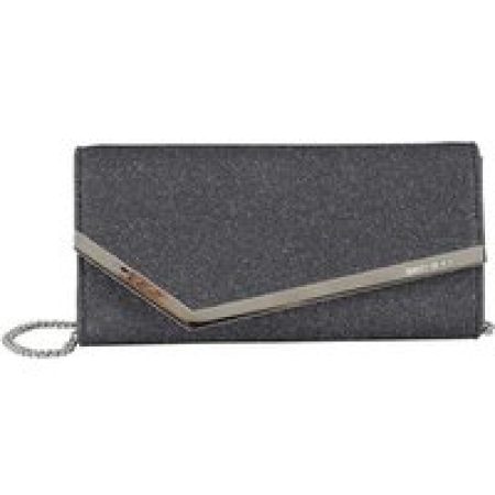 Jimmy Choo Clutches - Glittered Emmie Clutch in grijs