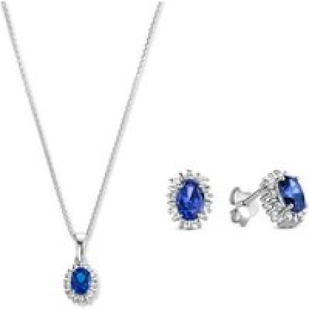 Parte Di Me Kettingen - Parte Di Me Sorprendimi damen Geschenkset Silber P in blue