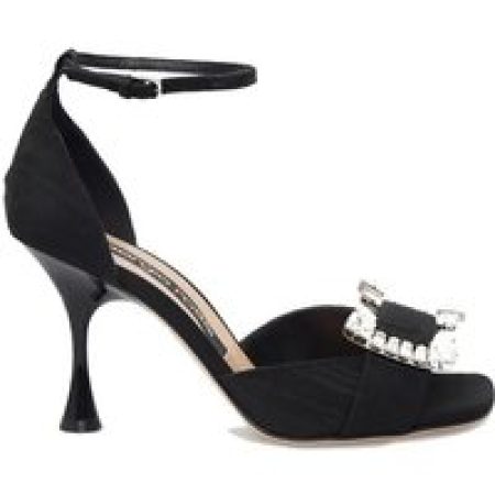 sergio rossi Sandalen - Sr Twenty Crystal Sandals With Ankle Strap And Ele in zwart