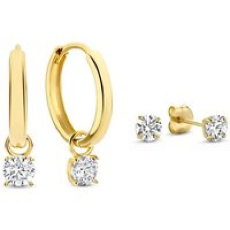 Isabel Bernard Oorbellen - Cadeau d'Isabel 14 karat earring set in gold