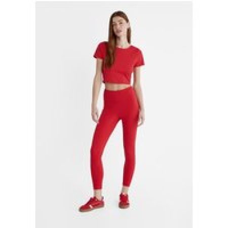 Stradivarius Sportieve sculpt leggings  Rood M