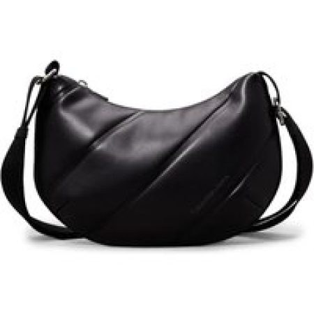 Calvin Klein Hobo bags - Calvin Klein Quilted Schwarze Schultertasche K60K6 in zwart