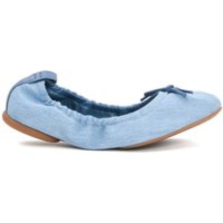 - Denim Fabric Ballerina in blauw