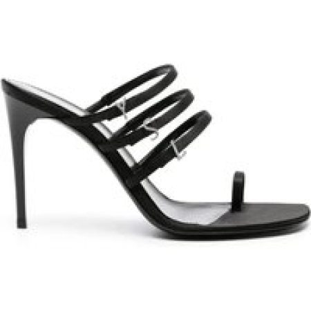 Saint Laurent Sandalen - Jerry 95 Satin Sandals in zwart