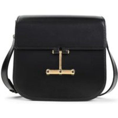 Tom Ford Hobo bags - Calf Leather Shoulder Bag With Gold-Tone Hardware in zwart