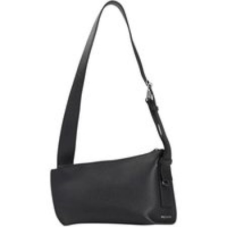 Alexander McQueen Hobo bags - Calf Leather Shoulder Bag in zwart
