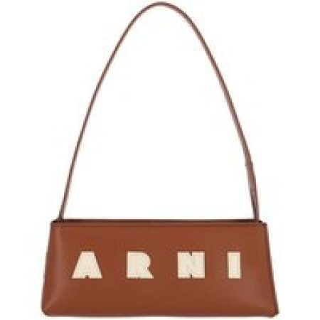Marni Shoppers & Totes - Brown Calfskin Leather Bora "Museo" Bag in bruin