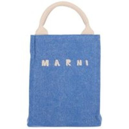 Marni Shoppers & Totes - Mini Handbag With Logo in blauw