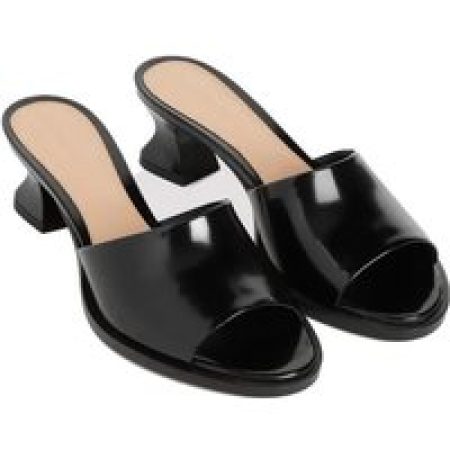 Bottega Veneta Sandalen - Black Calf Leather Cha Cha 5 Cm Heel Sandal in zwart