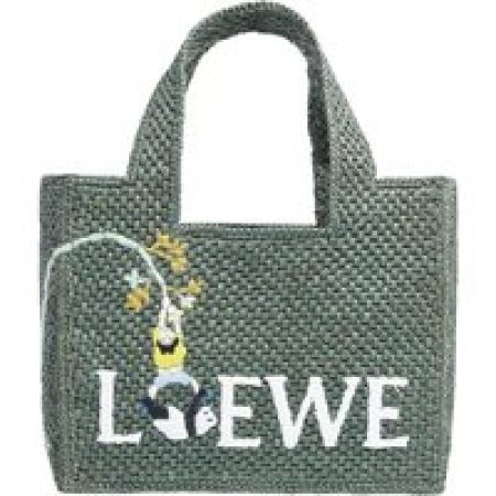 Loewe Totes - Font Tote Small Pandas in groen