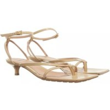 Bottega Veneta Sandalen - Leather Strech Sandals in beige