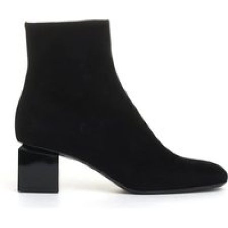 Agl Boots - Square Heel And Toe Boot With 50Mm Heel in zwart