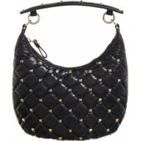 Valentino Garavani Crossbody bags - Mini Hobo Rockstud Spike in zwart