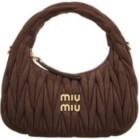 Miu Miu Hobo bags - Wander Hobo Bag Suede in bruin